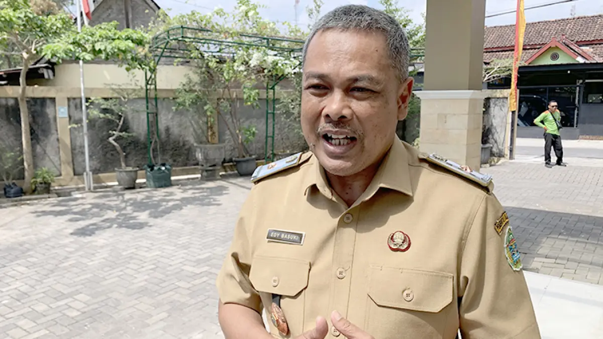 Kepala Dinas Lingkungan Hidup (DLH) Gunungkidul Edy Basuki. (Foto: Dzika Fajar/Radar Jogja)