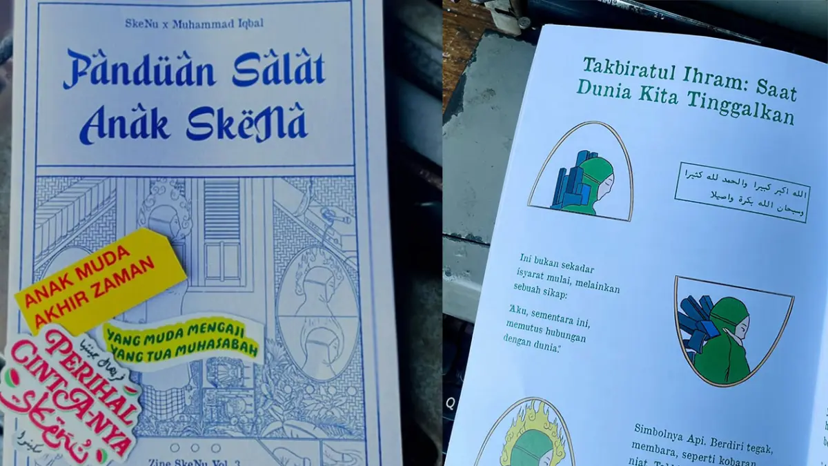 Buku Panduan Salat Anak Skena. (Instagram/ SkeNU Official)