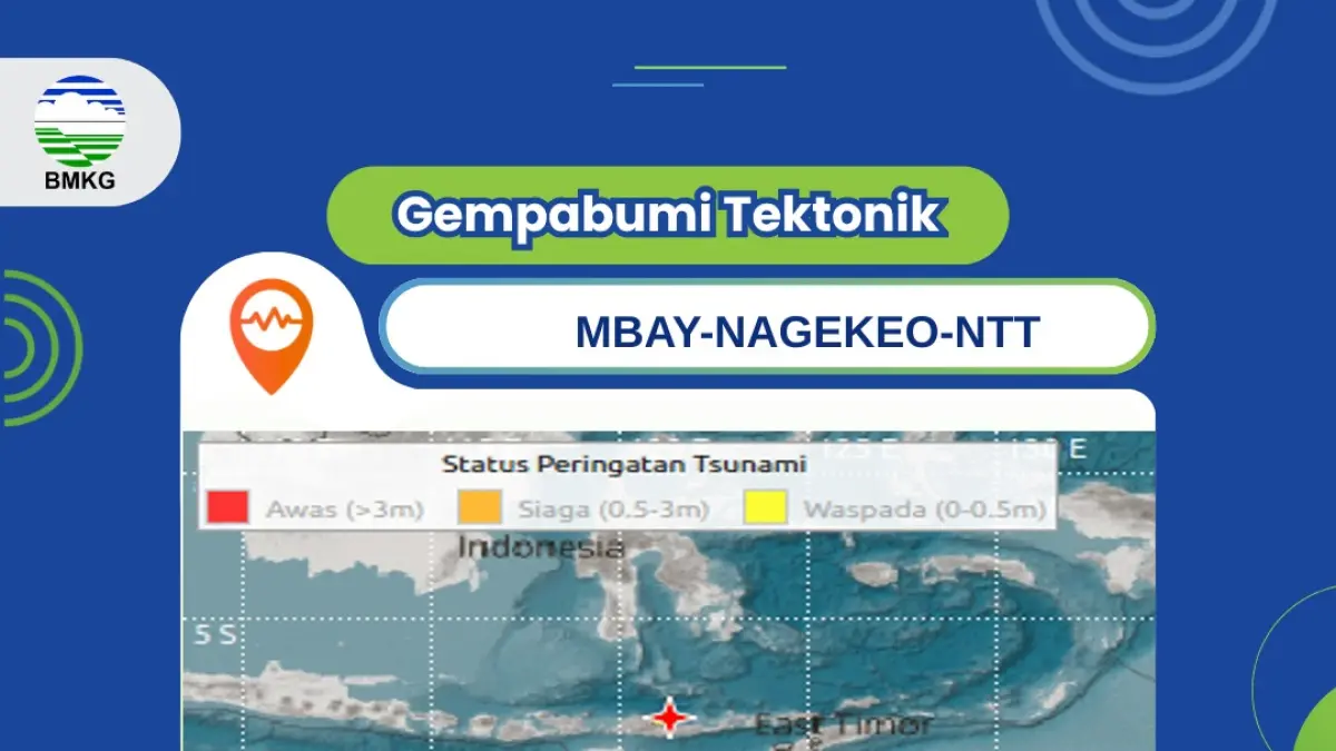 Gempa NTT, Sabtu 15 Agustus 2026. 