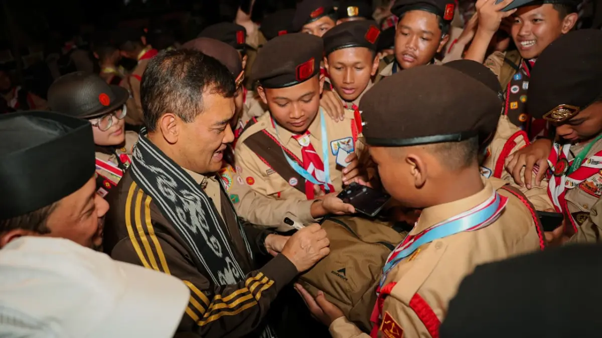 Gubernur Jawa Tengah, &nbsp;Ahmad Luthfi, mengunjungi langsung penyelenggaraan Jambore Nasional (Jamnas) ke-XII di Bumi Perkemahan Cibubur, Jakarta Timur, Jumat, 14 Agustus 2026.&nbsp;
