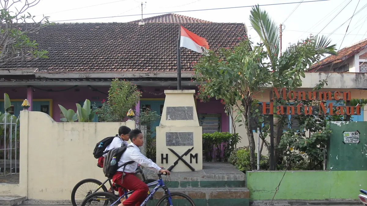 Monumen Hantu Maut untuk mengenang jasa pahlawan yang tergabung dalam Pasukan Hantu Maut di Jogja