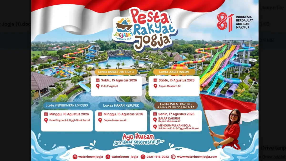 Pesta Rakyat Jogja Waterboom Jogja. 