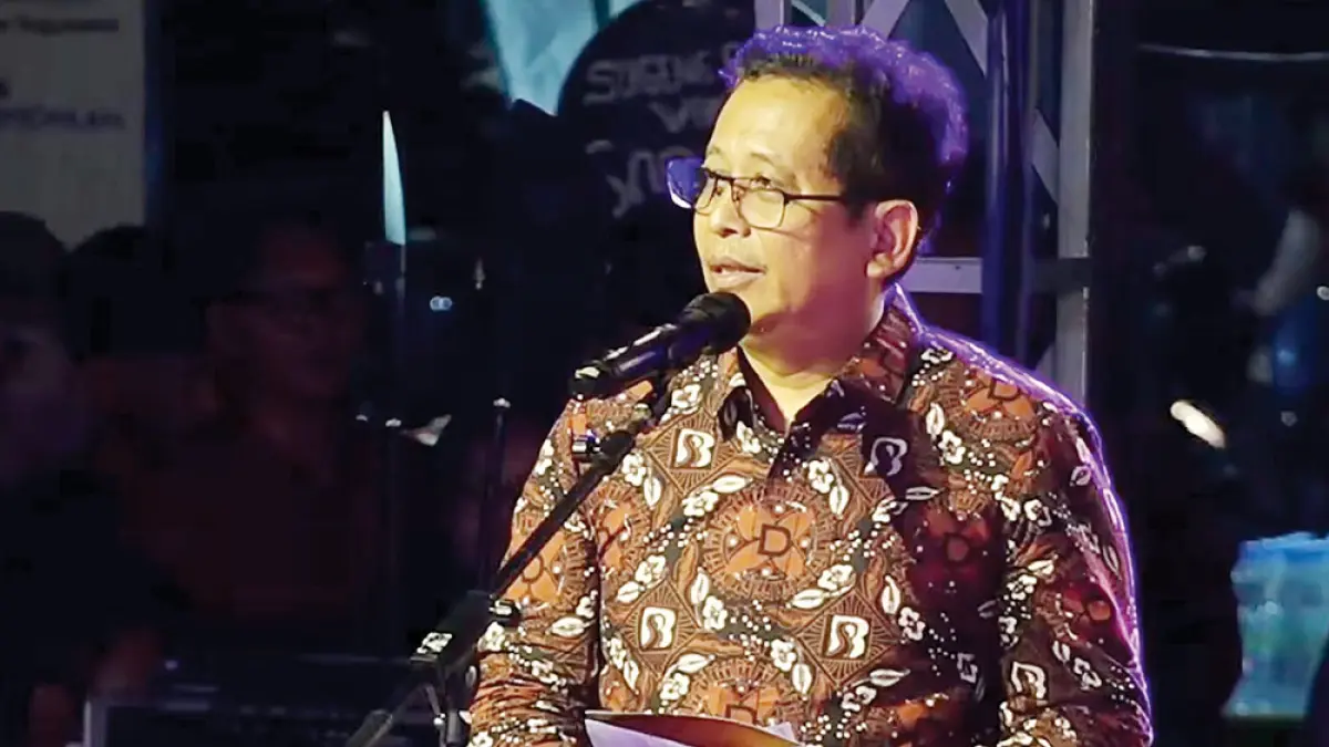 NILAI-NILAI KEISTIMEWAAN: Paniradya Pati Paniradya Kaistimewan Kurniawan membacakan sambutan Gubernur DIY Hamengku Buwono X. Dalam pesannya, gubernur meminta agar Keistimewaan DIY terus dijaga dan dikembangkan.