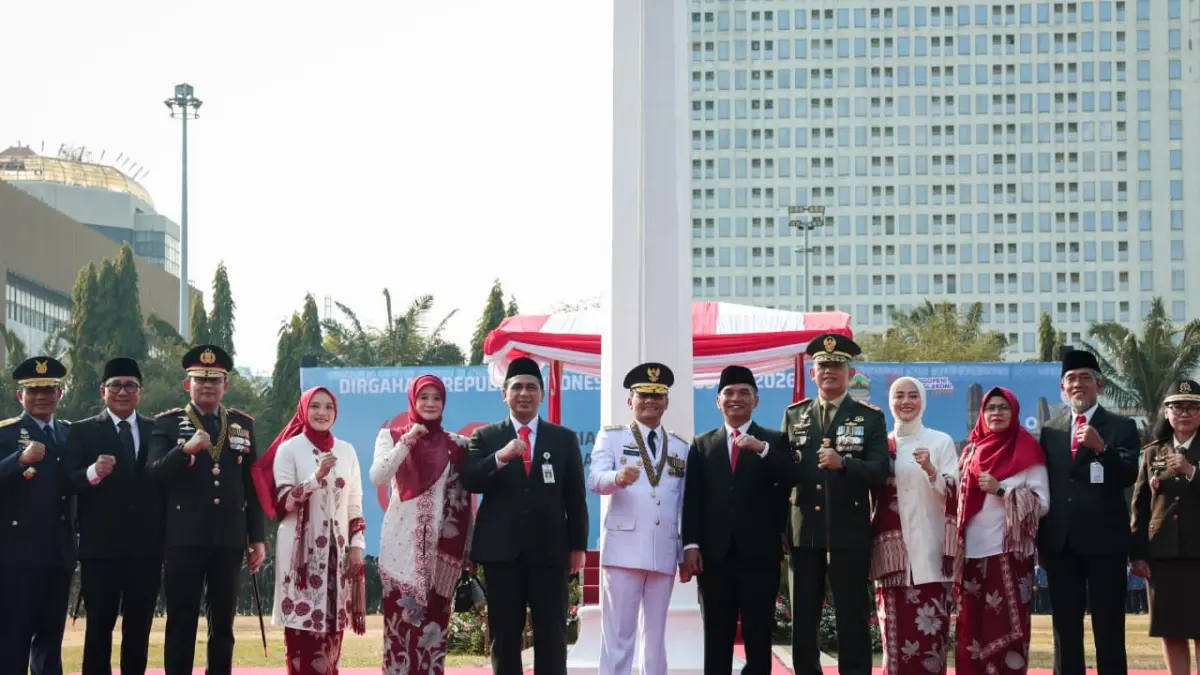  Ahmad Luthfi usai menjadi Inspektur Upacara Peringatan Hari Ulang Tahun (HUT) ke-81 Kemerdekaan Republik Indonesia 