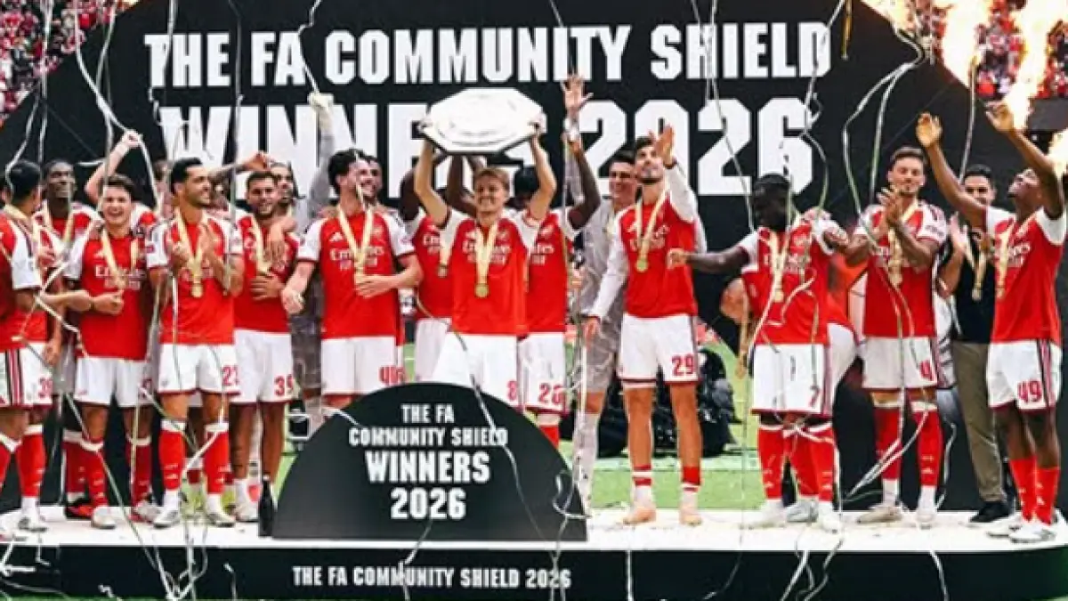 Arsenal juara FA Community Shield dengan mengalahkan Manchester City.