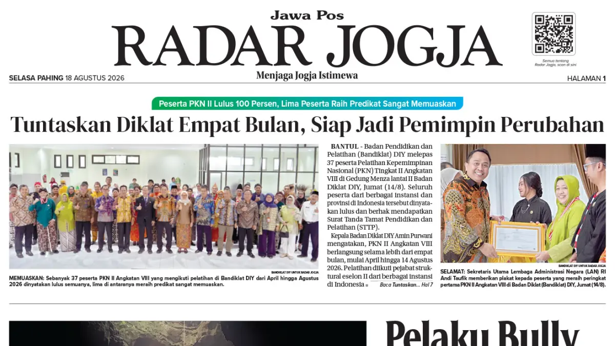 JAWA POS - RADAR JOGJA, EDISI SELASA, 18 AGUSTUS 2026