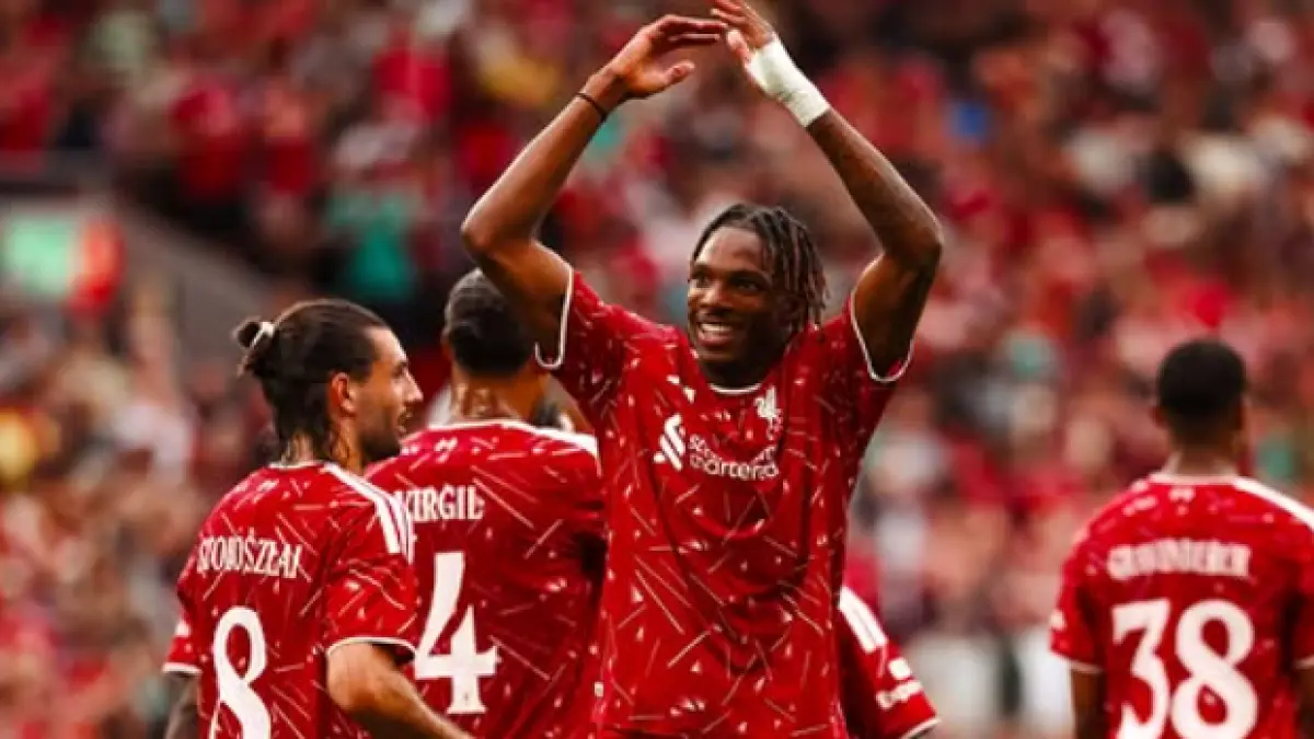 Jeremy Jacquet cetak gol saat Liverpool taklukkan Como di Anfield.