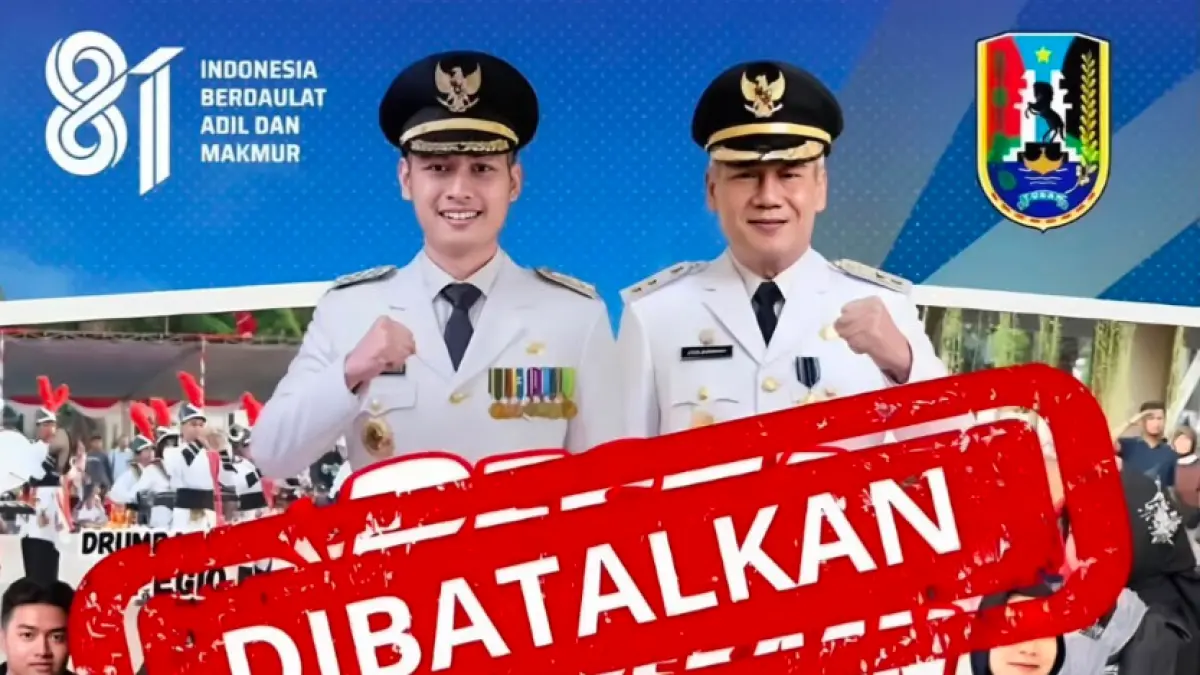 Pemerintah Kabupaten Tuban membatalkan pelaksanaan Pesta Kemerdekaan dalam rangka memperingati HUT ke-81 Kemerdekaan Republik Indonesia wujud empati terhadap korban gempa NTT. (Tubankab)