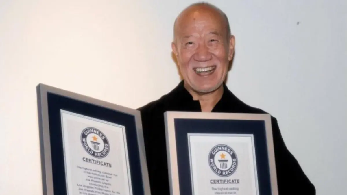  Joe Hisaishi, berhasil mencetak tiga Guinness World Records melalui rangkaian konser musik film di tiga kota besar, yakni Los Angeles, 