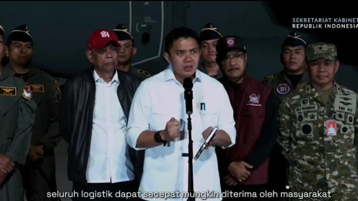 Pada Rabu (19/8/2026) sekitar pukul 04.00 WIB, sebanyak 65 ton logistik tambahan diberangkatkan menuju NTT menggunakan lima pesawat.