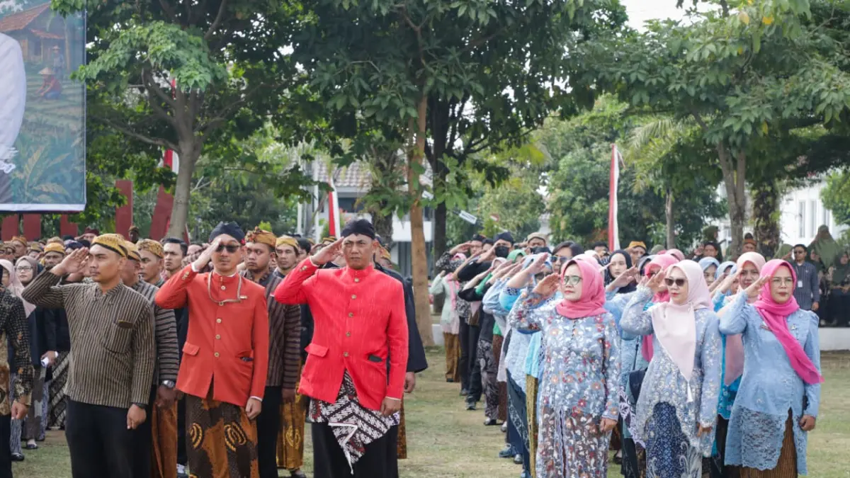 Suasana peringatan Hari Jadi ke-81 Provinsi Jawa Tengah di Alun-Alun Kidul Kabupaten Boyolali, Rabu (19/8/2026)