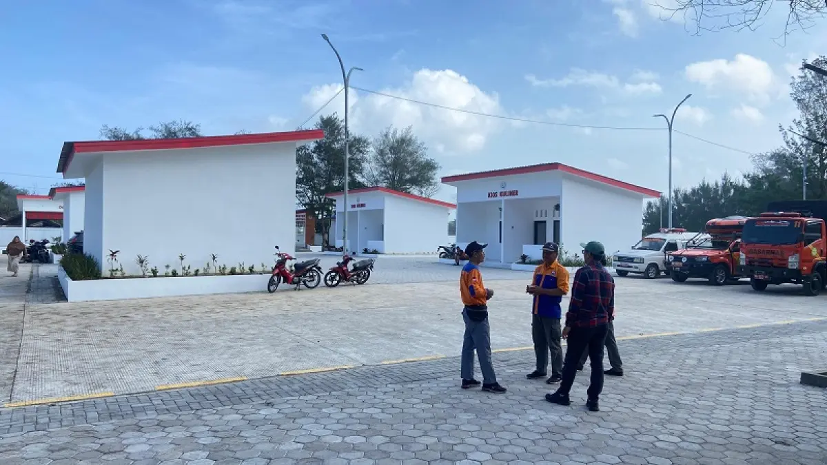 SIAP BEROPERASI: KNMP di Pantai Baru, Bantul yang telah selesai dibangun.&nbsp;Cintia Yuliani/Radar Jogja