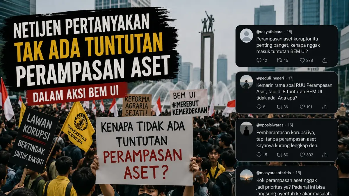 Tuntutan Perampasan Aset koruptor. 