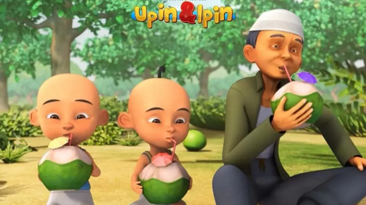 Upin, Ipin, dan Tok Dalang. 