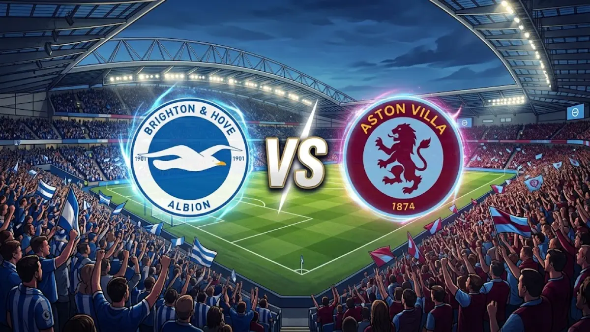 Brighton & Hove Albion akan menjamu Aston Villa