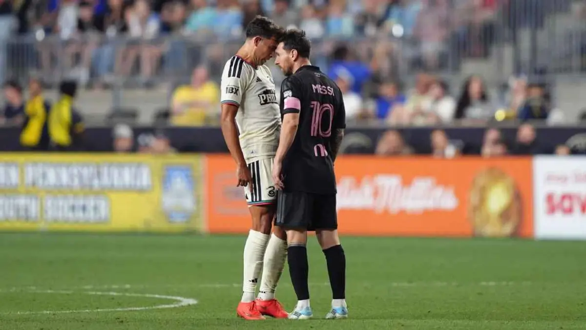 Lionel Messi terlibat sedikit percecokan dengan Quinn Sullivan dalam laga Inter Miami melawan Philadelphia Union.