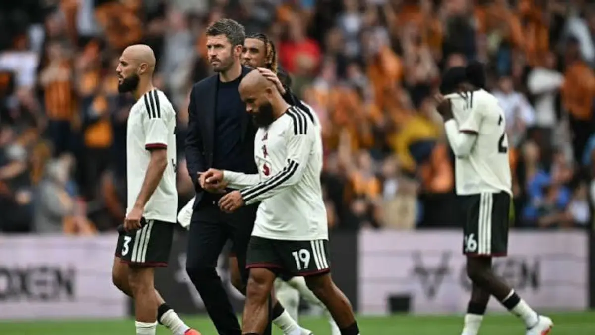 Michael Carrick dan skuad MU setelah kekalahan di laga perdana Liga Inggris dari Hull City
