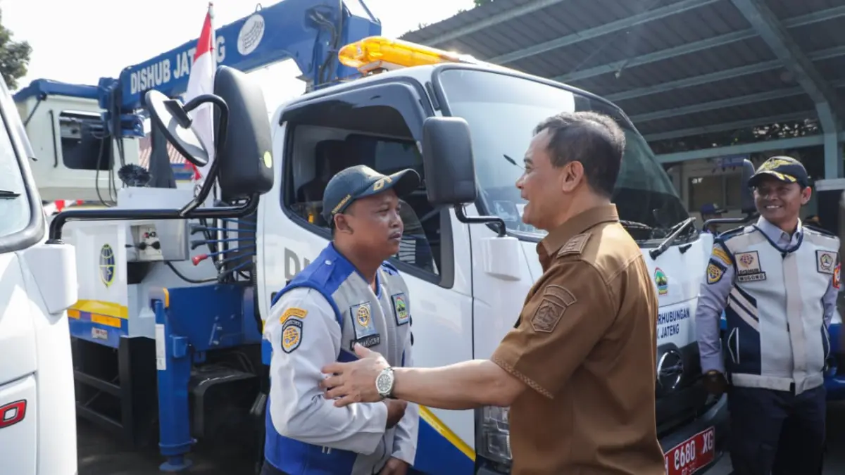 Gubernur Jawa Tengah Ahmad Luthfi dalam acara Grand Launching Transformasi Perhubungan Jawa Tengah 2026 di Kantor Dinas Perhubungan Provinsi Jawa Tengah, Senin (24/8/2026).