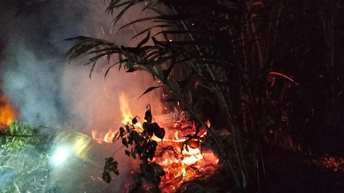 LUDES: Lahan salak di Kabupaten Sleman yang terbakar. Dok. Pribadi
