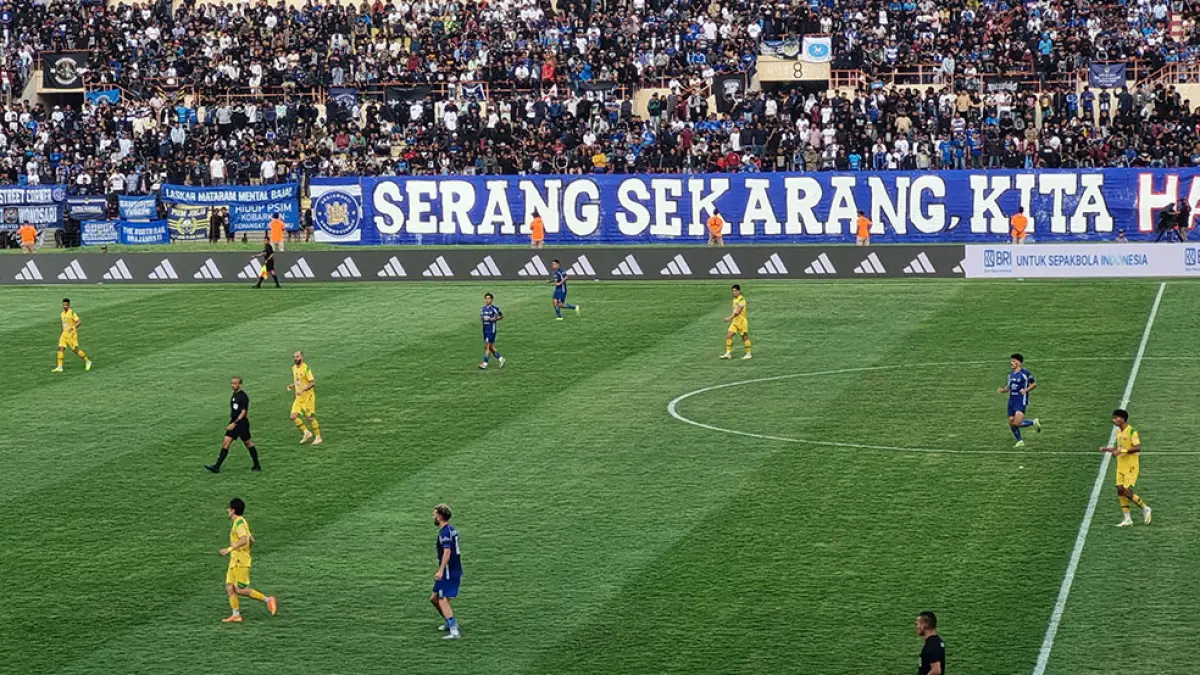 PSIM Jogja saat bertanding di Stadion Sultan Agung, Bantul musim lalu. Fahmi Fahriza/Radar Jogja
