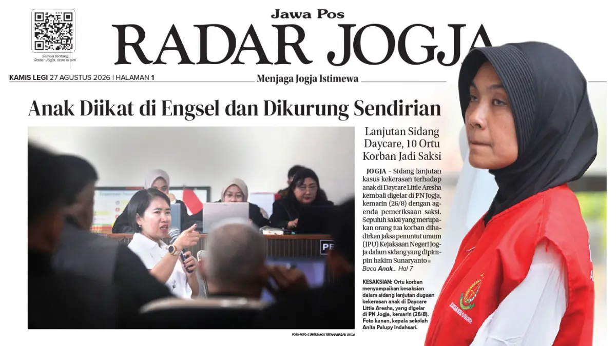 JAWA POS - RADAR JOGJA, EDISI KAMIS, 27 AGUSTUS 2026