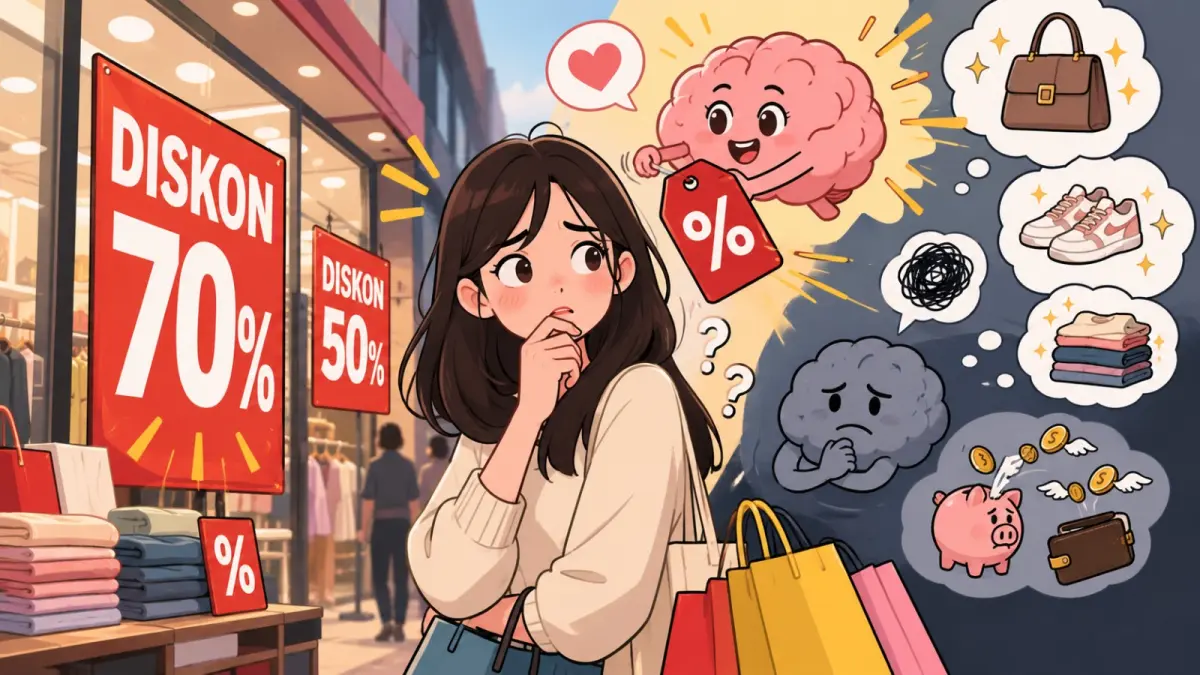 Kenapa Kita Sulit Menolak Tulisan Diskon? Ternyata Otak Punya Alasannya