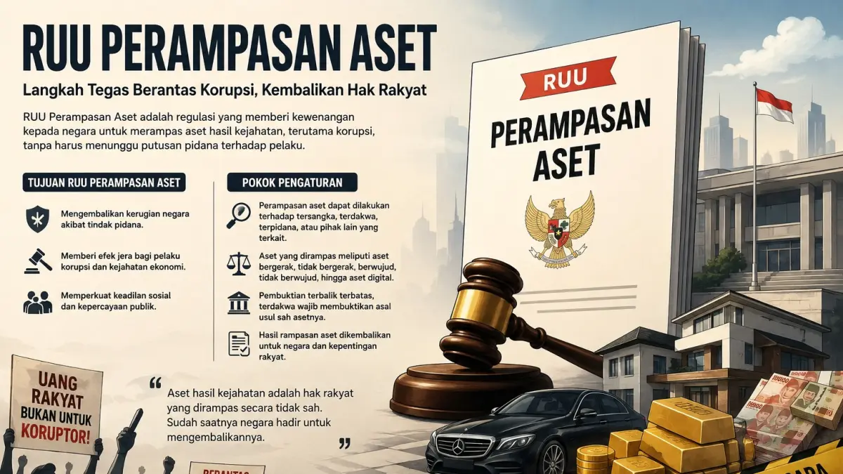Kenapa RUU Perampasan Aset Terus Dituntut Massa?