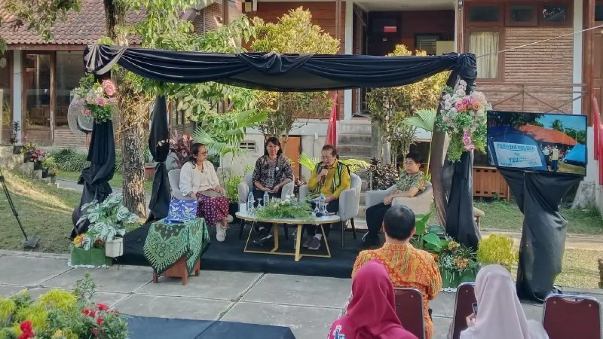 Panel diskusi oleh Yakkum Emergency Unit pada Jumat (28/8). (Delima&nbsp;Purnamasari/Radar Jogja)