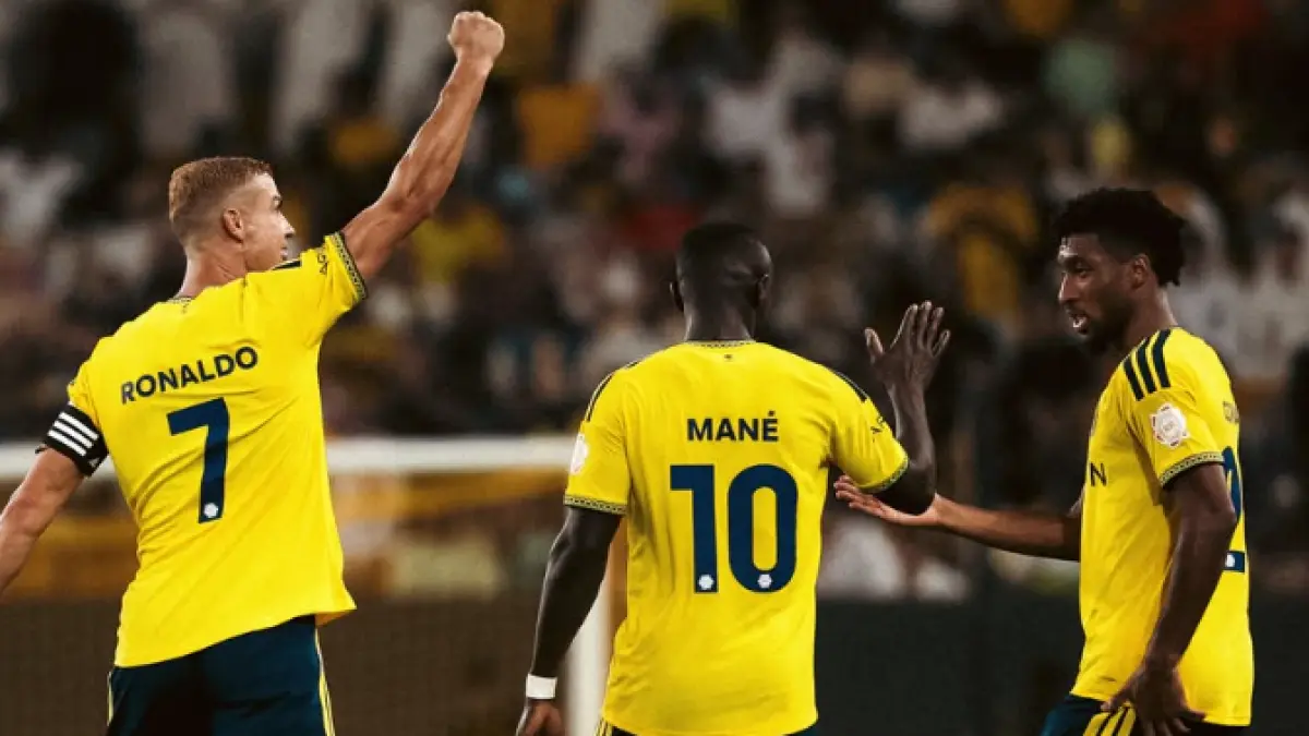 Cristiano Ronaldo cetak gol kemenangan Al Nassr atas Al Taawoun.