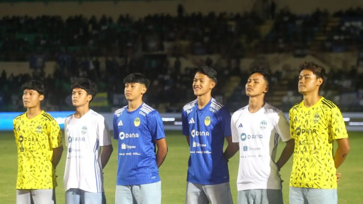 Launching tim dan jersey PSIM Jogja di Stadion Sultan Agung (SSA) Bantul Sabtu (29/8). (Guntur Aga Tirtana/Radar Jogja)