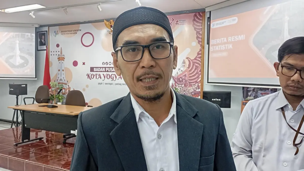 CAPTION:&nbsp;Kepala BPS Kota Jogja Jogja Joko Prayitno saat ditemui di kantornya, Selasa (1/9/2026). IWAN NURWANTO/RADAR JOGJA