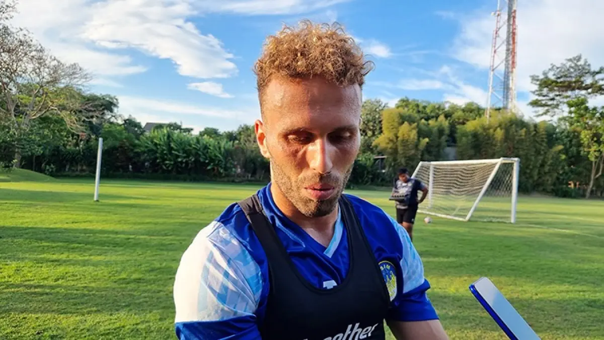 Pemain PSIM Jogja asal Portugal Ze Valente. (Fahmi Fahriza/Radar Jogja)