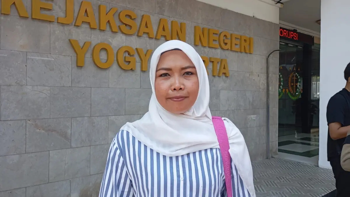 Kanit PPA Polresta Jogja Iptu Apri Sawitri saat ditemui di Kantor Kejaksaan Negeri Jogja pada Selasa (1/9/2026). (FOTO// IWAN NURWANTO)&nbsp;
