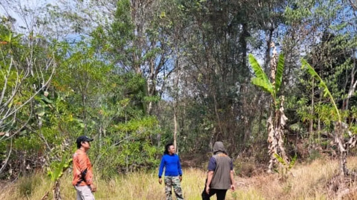 Tim BNPB dan BPBD Kebumen melakukan pengecekan dan verifkasi di lokasi bakal sumber air masyarakat. (Dokumentasi BPBD Kebumen)