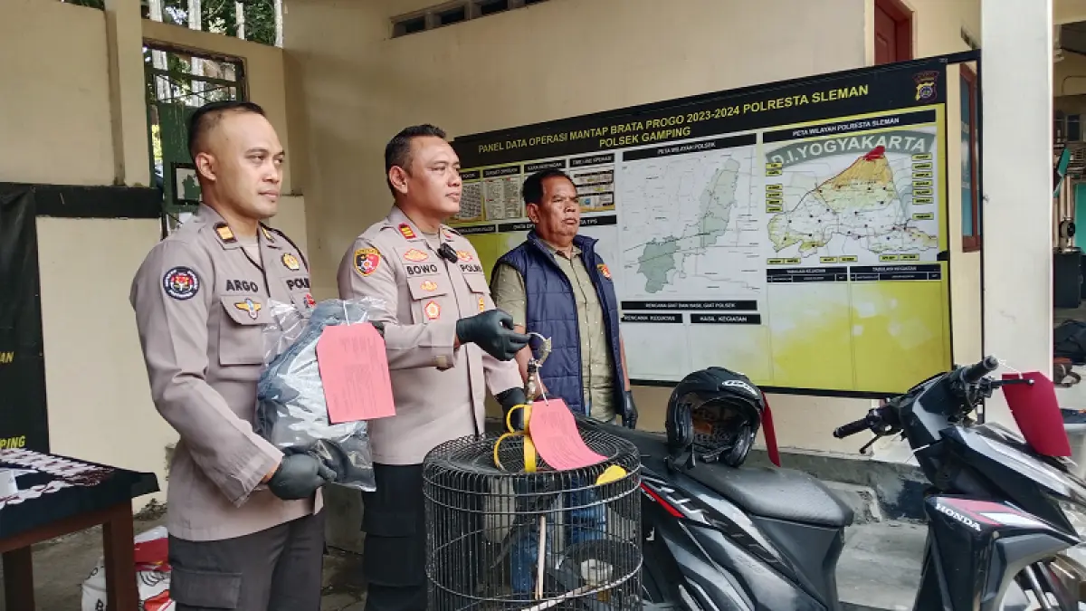 Ungkap kasus oleh Polsek Gamping pada Kamis (3/9/2026).&nbsp;Delima Purnamasari/Radar Jogja