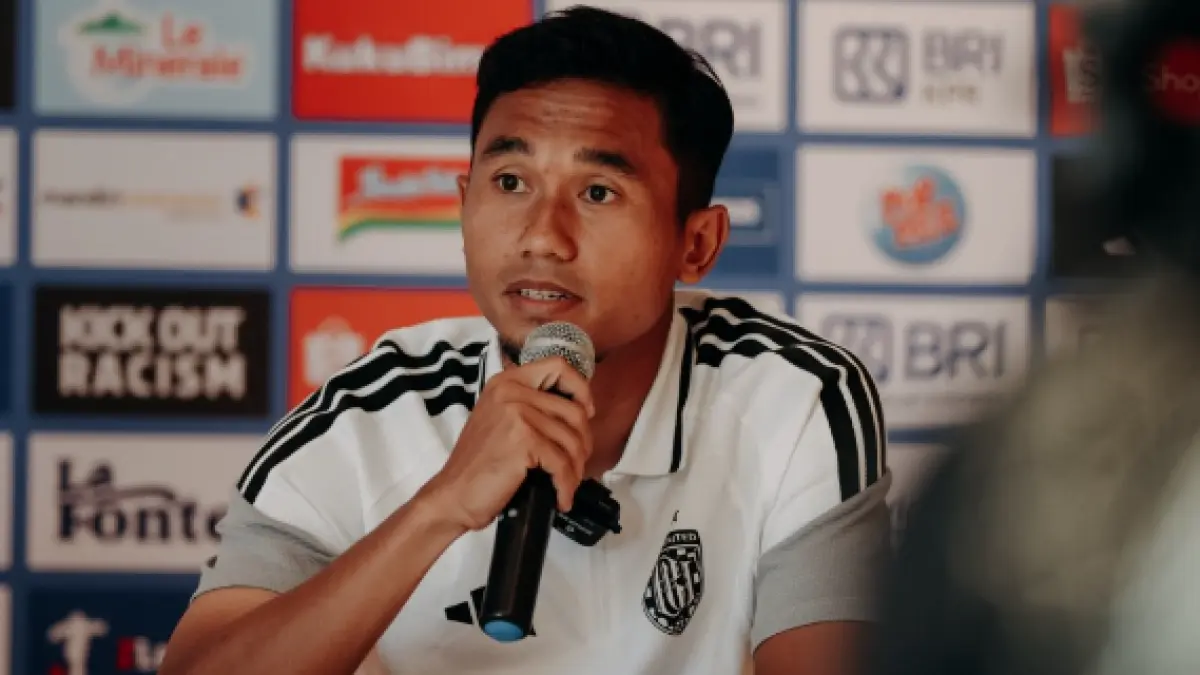 Ricky Fajrin berharap suporter bisa saling jada saat Bali United menjamu PSS Sleman di Stadion Kapten I Wayan Dipta, Gianyar, Bali pada Jumat (4/9) malam. (Bali United)