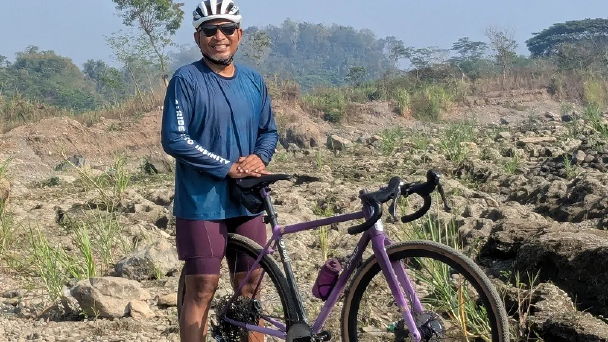 Salah satu penyelenggara sekaligus pehobi ulta cycling Febrian Wijanarko. Dokumen pribadi narasumber&nbsp;