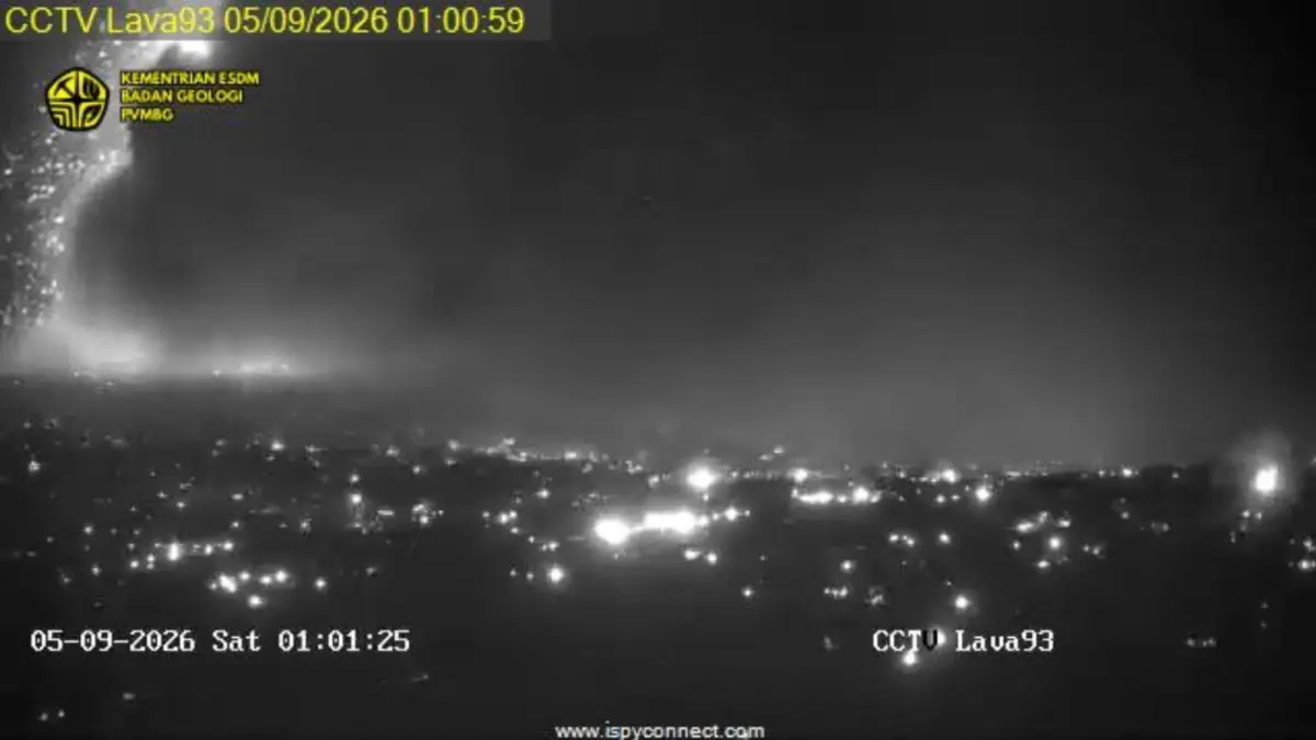 CCTV Gunung Anak Krakatau (Dok.  MAGMA Indonesia)
