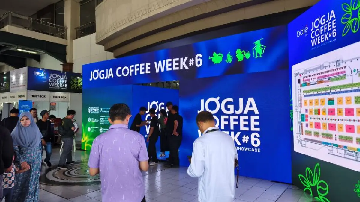 Gelaran Jogja Coffee Week 2026 yang dihadiri ribuan pengunjung dari berbagai daerah. Fahmi Fahriza/Radar Jogja