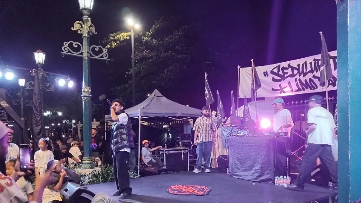 AJANG SILATRUAHMI: Suasana event Sedulur Papat Limo Pancer di Titik Nol Kilometer, Senin (7/9/2026). Rizky&nbsp;Wahyu/Radar Jogja&nbsp;