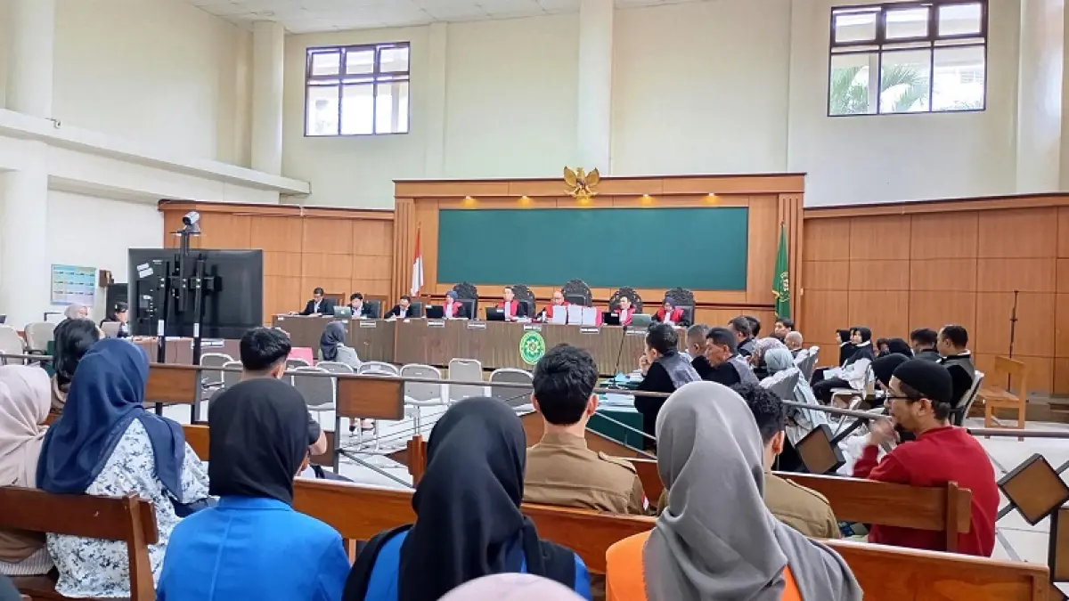 JALANNYA SIDANG:&nbsp;Suasana sidang lanjutan kasus dugaan kekerasan dan penelantaran anak di Daycare Little Aresha, mengahdirkan saksi eks karyawan daycare di PN Jogja, Senin (7/9/2026). IWAN&nbsp;NURWANTO/RADAR JOGJA