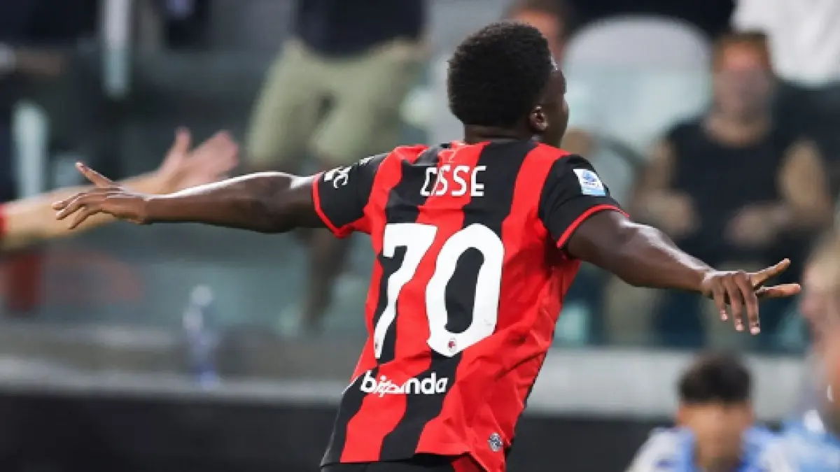 Pemain muda 19 tahun AC Milan, Alpadjo Cisse mencetak gol dalam hasil imbang melawan Juventus.