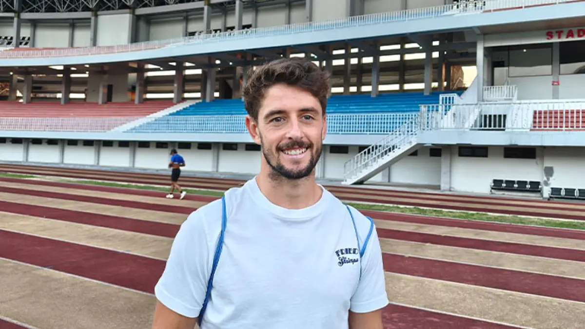Pemain PSIM Jogja asal Spanyol Adrian Dalmau. (Fahmi Fahriza/Radar Jogja)