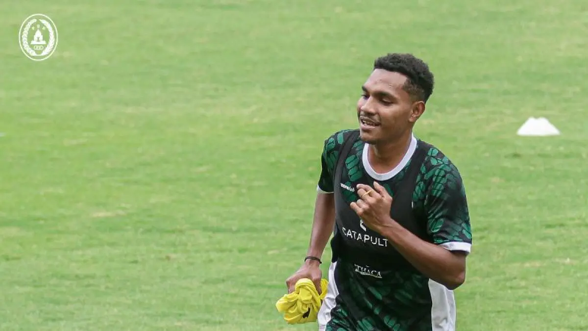 Pemain PSS Sleman, Markus Madjar saat melakoni latihan bersama tim. (PSS Sleman)