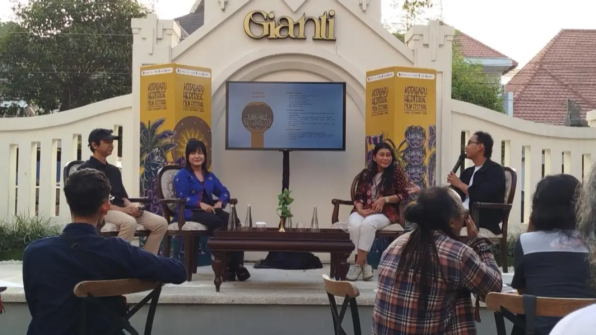 Penjelasan tentang Kotabaru Heritage Film Festival di The Prajan Hotel, Sagan, Jogja (10/9/2026). (iwa ikhwanudin/Radar Jogja) 