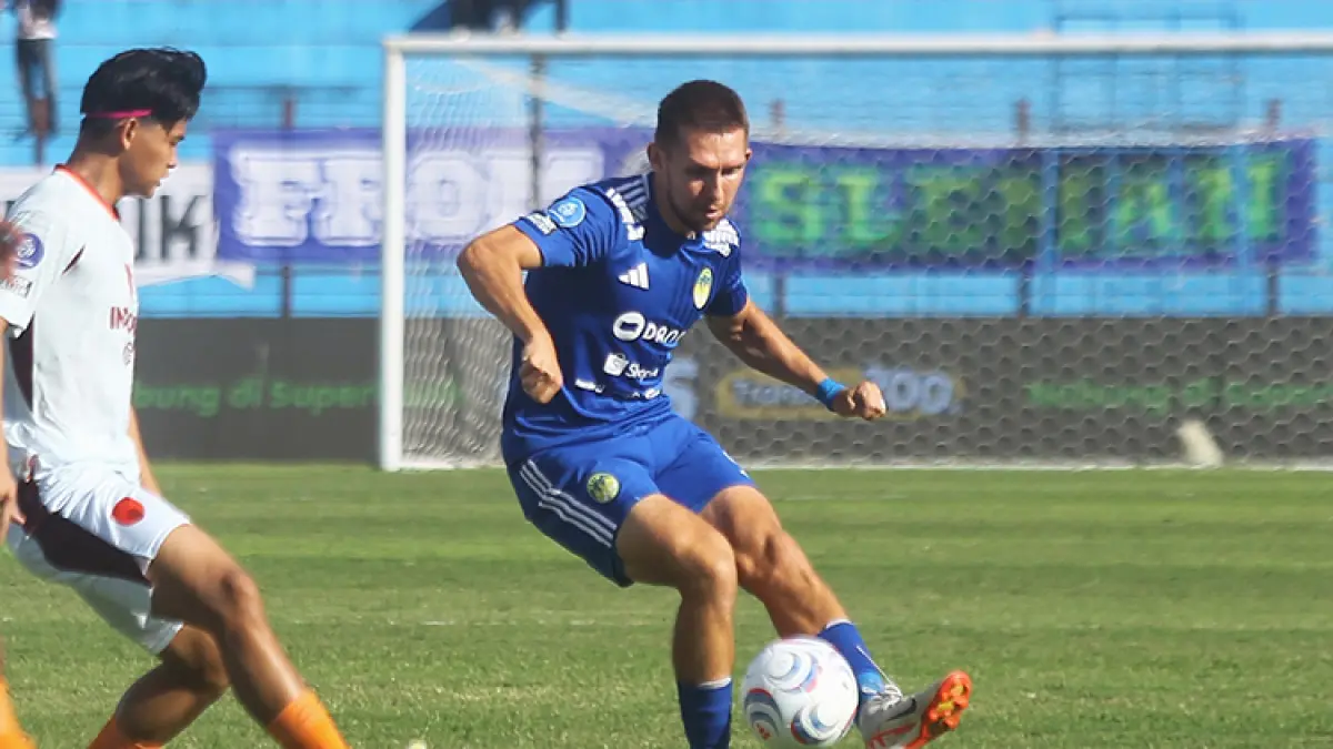 Pemain PSIM Jogja asal Republik Ceko Ondrej Rudzan. (Foto: Guntur Aga Tirtana/Radar Jogja)
