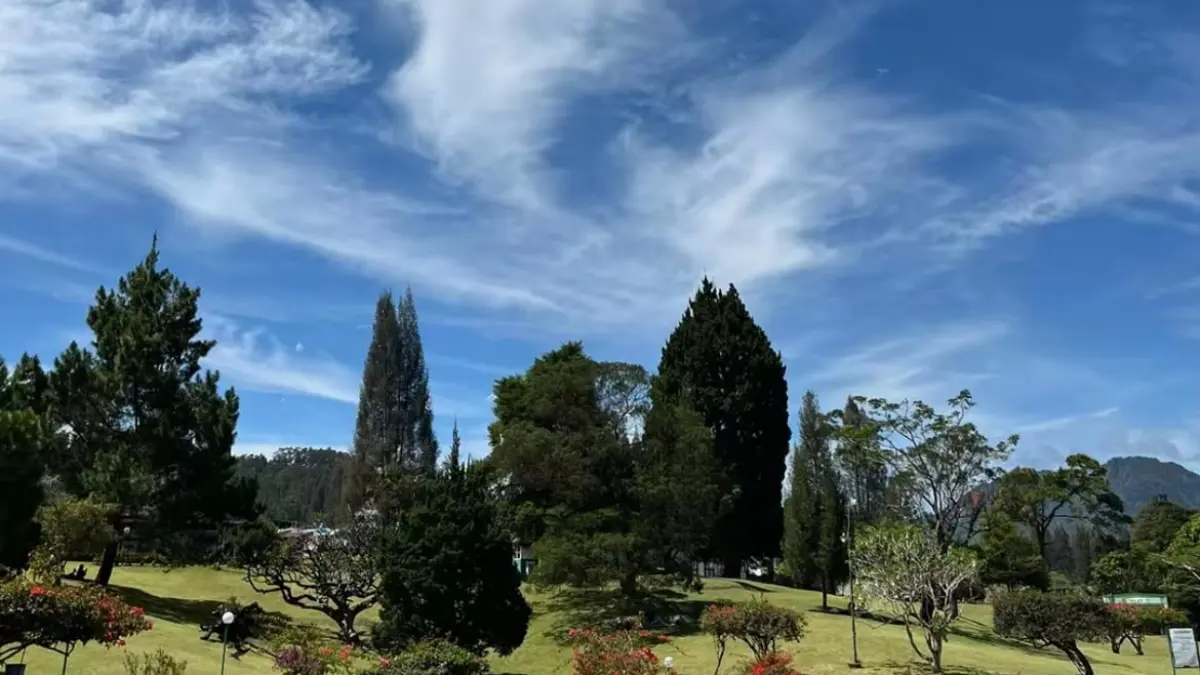 Suasana Bukit Kubu Berastagi dengan hamparan hijau dan udara sejuk yang menjadi daya tarik wisata di Tanah Karo. Sumber foto : https://vt.tiktok.com/ZSqxMaH8t/