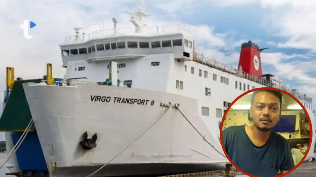 Sosok Danang, salah satu korban KM Virgo Transport asal Klaten yang selamat. (Kolase Istimewa dan Dokumentasi Pemdes Lumbungkerep)