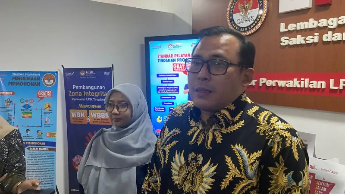 Kepala Biro Penelaahan Permohonan LPSK Pusat Muhammad Ramdan. (Cintia Yuliani/Radar Jogja)
