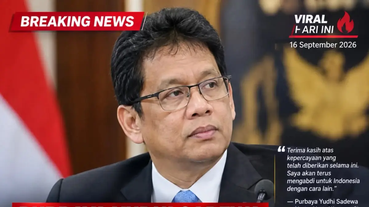 Purbaya Yudhi Sadewa, mantan Menteri Keuangan Republik Indonesia, setelah masa jabatannya berakhir dan digantikan oleh Suahasil Nazara. Sumber foto: https://vt.tiktok.com/ZSqVtFhBd/